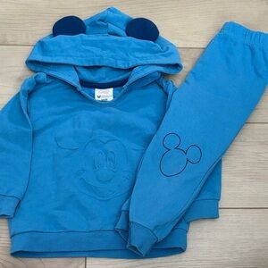 Disney Blue Hoodie and Joggers with Mickey Design
